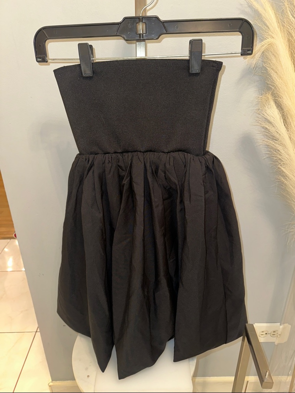 Forever 21 Black Strapless Party Dress